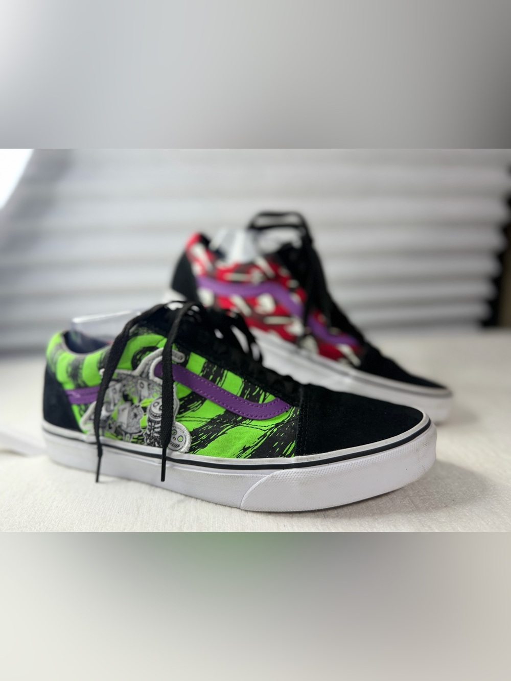 Nightmare Before Christmas x Vans High-Top Sneakers Black,Green,Purple M9.5/W11